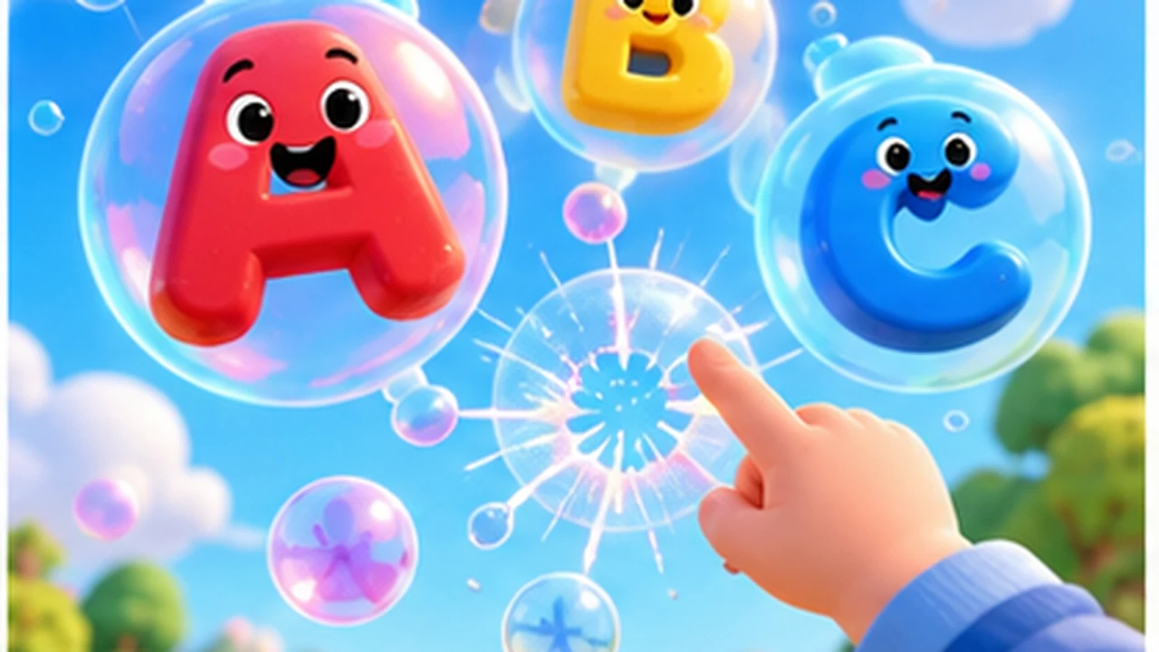 Letter Bubble Pop start screen