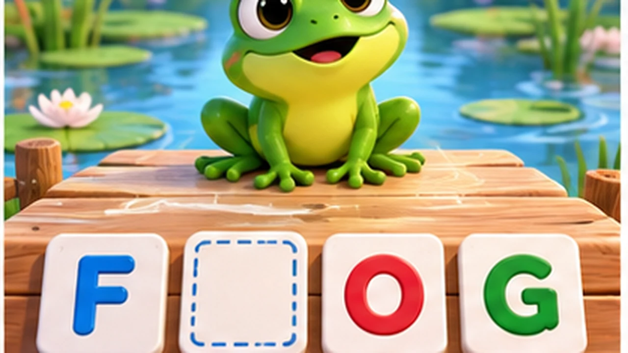 Missing Letter Words start screen